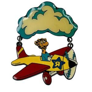 Vintage Toys R Us Limited Edition Pin Geoffrey The Giraffe Airplane New